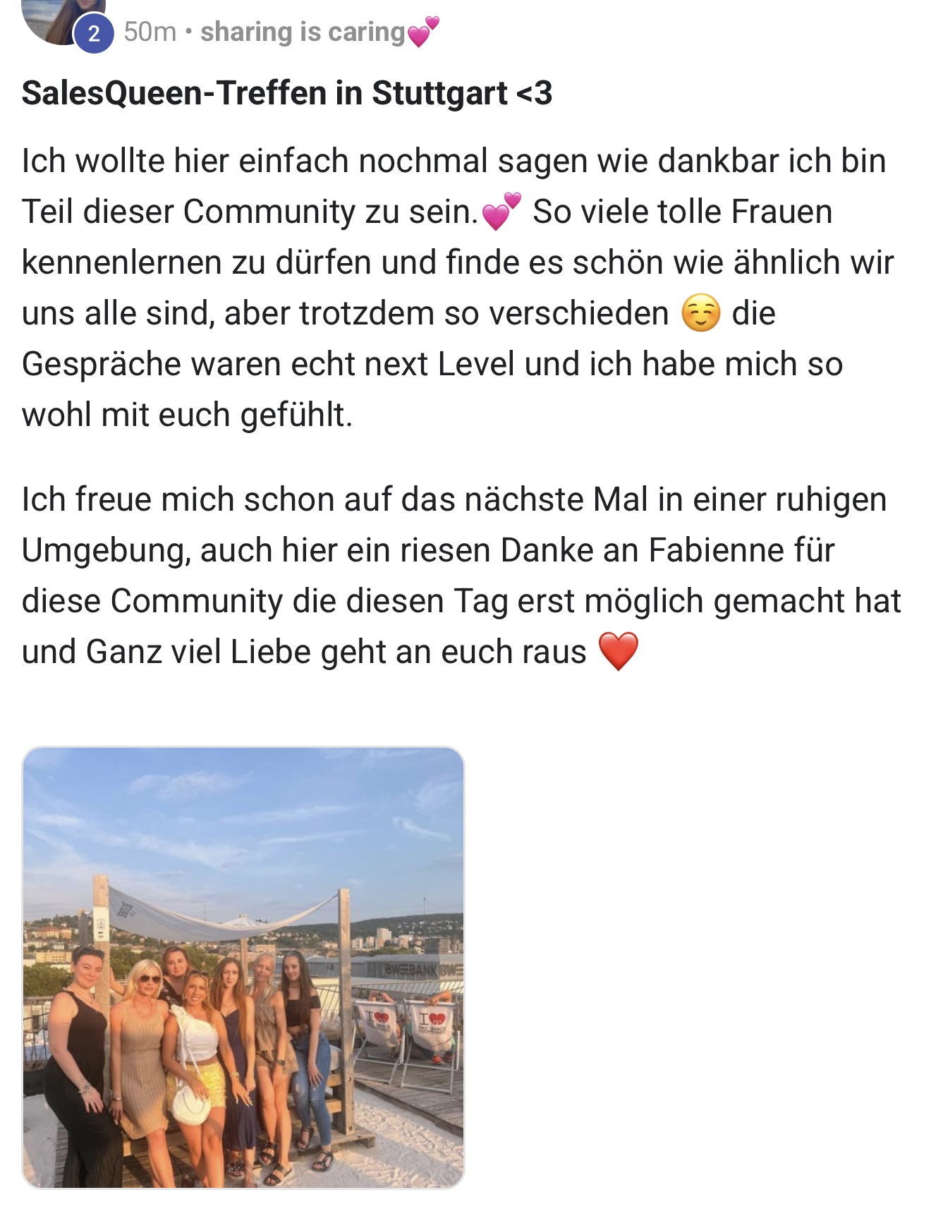 Salesqueens Erfahrung 33 aus der WhatsApp-Gruppe